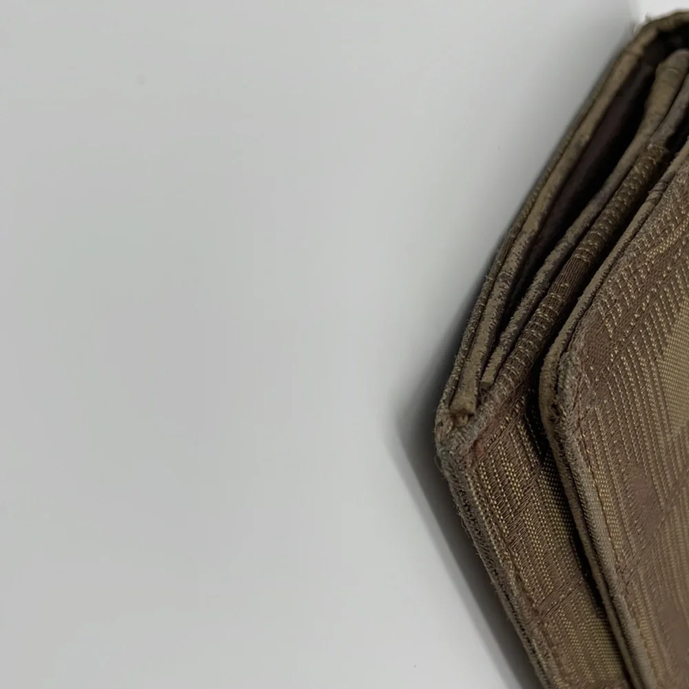 Chanel CC Flap Canvas Travel Line Long Wallet in Khaki/Brown